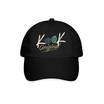 Kook Original Groovy Spiral Retro 70s - Baseballkappe - Schwarz/Schwarz - Vorne