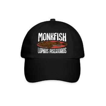 Tiefsee Monster - Seeteufel - Baseballkappe - Schwarz/Schwarz - Vorne