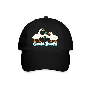 Lightning Geese Bump Lustige Gänsehaut - Baseballkappe - Schwarz/Schwarz - Vorne