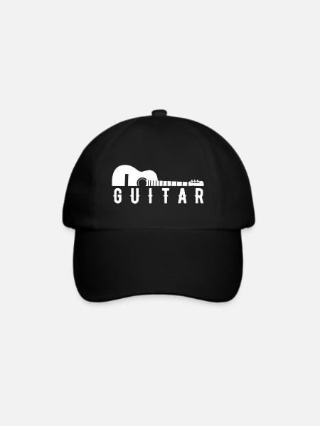 GITARRE AKUSTIK GITARRE - Baseballkappe - Schwarz/Schwarz