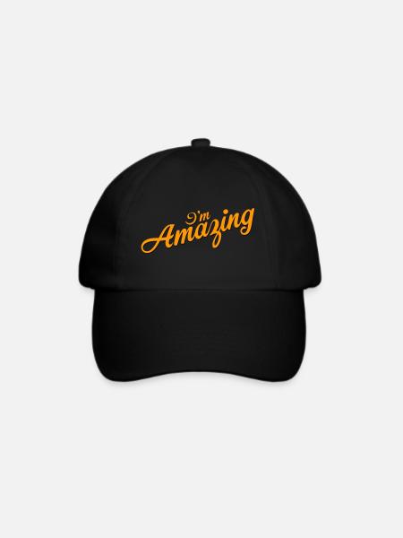 Ich bin erstaunlich - Baseballkappe - Schwarz/Schwarz