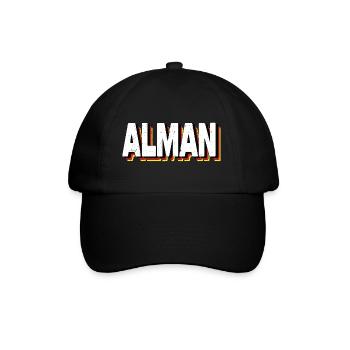 Alman - Baseballkappe - Schwarz/Schwarz - Vorne