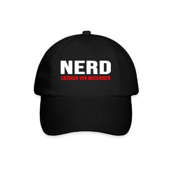 nerd coder server download online nerd-life gamer - Baseballkappe - Schwarz/Schwarz - Vorne