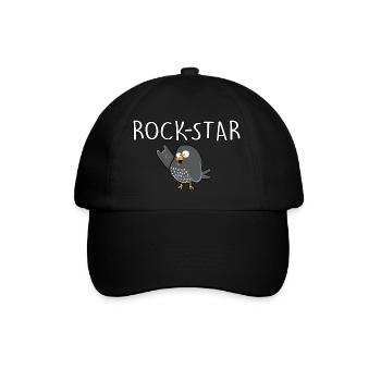 Rock Star - Baseballkappe - Schwarz/Schwarz - Vorne