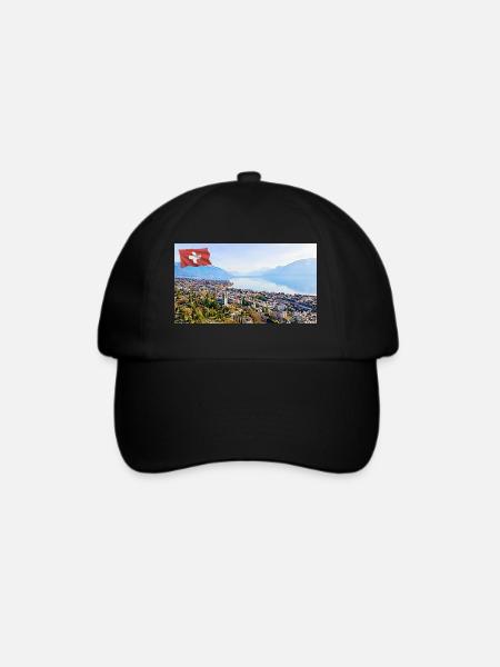 Vevey, Schweiz. - Baseballkappe - Schwarz/Schwarz