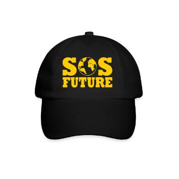 Sos future - Baseballkappe - Schwarz/Schwarz - Vorne