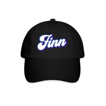 Finn | Farben änderbar - Baseballkappe - Schwarz/Schwarz - Vorne