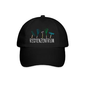 Rechenzentrum Garten Hobbygärtner Geschenk Idee - Baseballkappe - Schwarz/Schwarz - Vorne