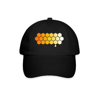 Imker Bienenvolk Honigwabe Imkerei Honig - Baseballkappe - Schwarz/Schwarz - Vorne