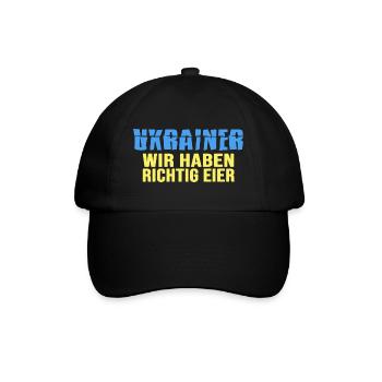 UKRAINE "Oster spezial" Helden Ukrainischen Front - Baseballkappe - Schwarz/Schwarz - Vorne