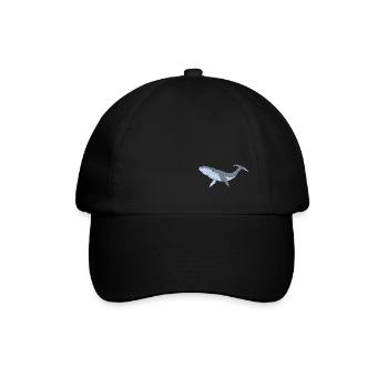 Blue whale - Baseballkappe - Schwarz/Schwarz - Vorne