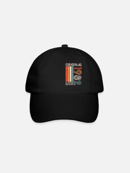 Jahrgang 1982 geboren Vintage Retro Geburtstag - Baseballkappe - Schwarz/Schwarz