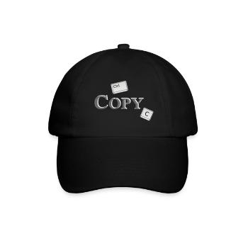 Copy Paste (part1) Partnerlook Friends Geschenk - Baseballkappe - Schwarz/Schwarz - Vorne
