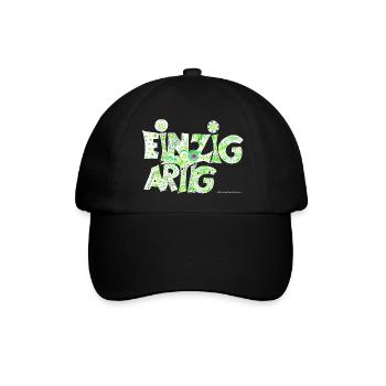 Einzigartig - Baseballkappe - Schwarz/Schwarz - Vorne