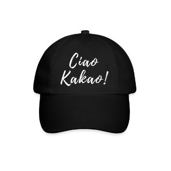 Ciao Kakao - Baseballkappe - Schwarz/Schwarz - Vorne