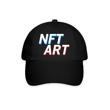 NFT ART - NFT Kunst - Baseballkappe - Schwarz/Schwarz - Vorne