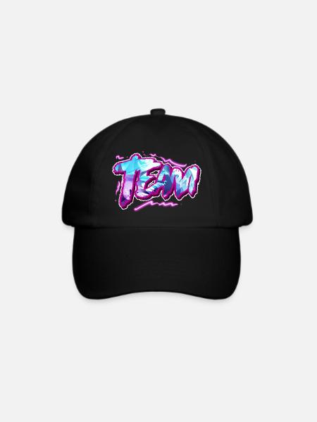 Team - Baseballkappe - Schwarz/Schwarz