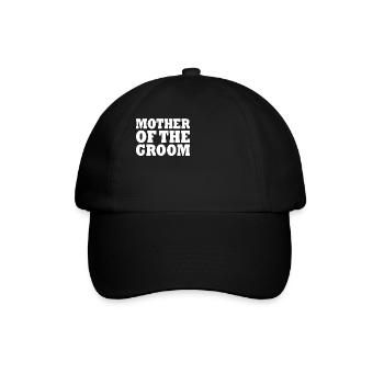 Mother of the groom - Baseballkappe - Schwarz/Schwarz - Vorne