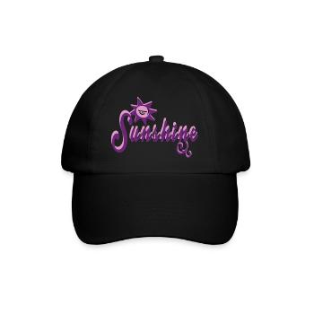 Mein Sonnenschein - Baseballkappe - Schwarz/Schwarz - Vorne