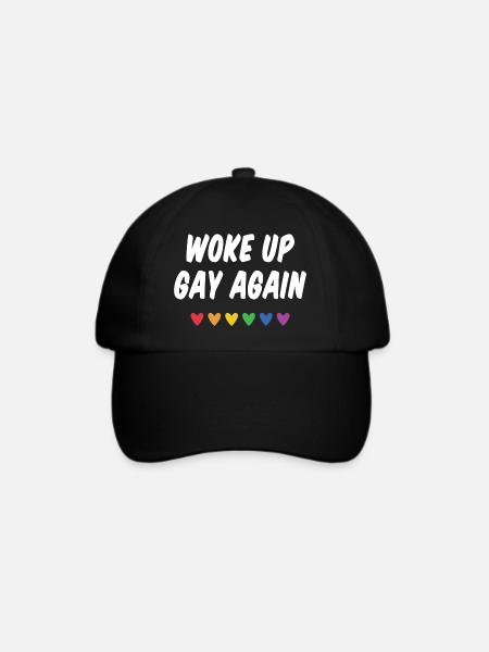 Wieder aufgewacht - Pride Month - Baseballkappe - Schwarz/Schwarz