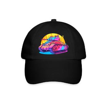 Colorful Tank - Art Tank - Baseballkappe - Schwarz/Schwarz - Vorne