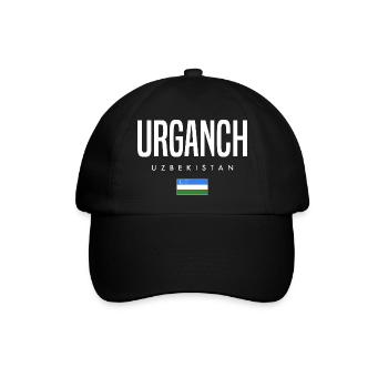 Urganch Usbekistan - Baseballkappe - Schwarz/Schwarz - Vorne