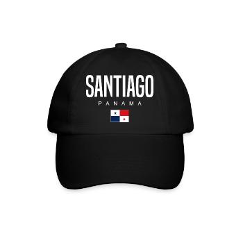 Santiago Panama Panamaer - Baseballkappe - Schwarz/Schwarz - Vorne