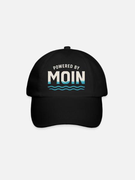 Mondkraft Wellen Logo - Baseballkappe - Schwarz/Schwarz