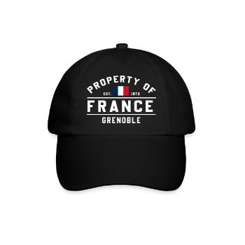 Französische Immobilien Grenoble - Baseballkappe - Schwarz/Schwarz - Vorne