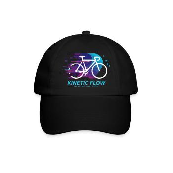 Kinetic Flow Fahrrad Burst - Baseballkappe - Schwarz/Schwarz - Vorne