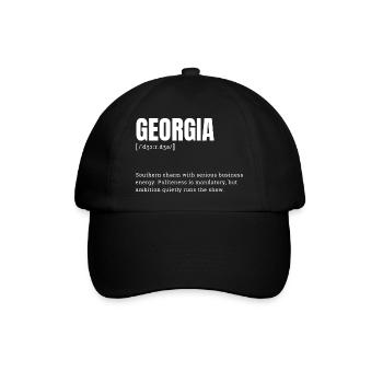 Georgia Charme Geschäftsdynamik - Baseballkappe - Schwarz/Schwarz - Vorne