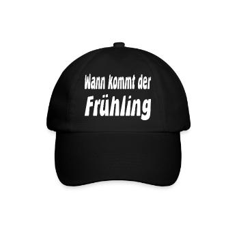 Frühling - Baseballkappe - Schwarz/Schwarz - Vorne
