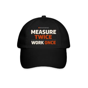 Blue Collar Lifestyle Blue Collar Pride Working - Baseballkappe - Schwarz/Schwarz - Vorne