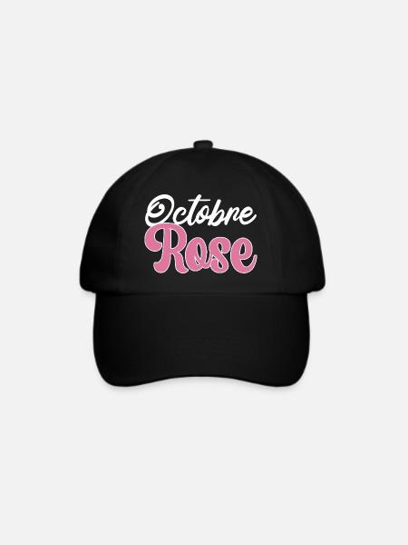 Pink October Brustkrebsbewusstsein - Baseballkappe - Schwarz/Schwarz