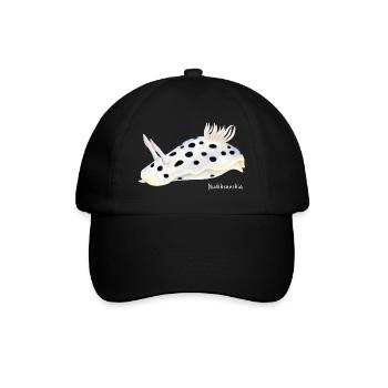 Seeschnecke Jorunna funebris - Baseballkappe - Schwarz/Schwarz - Vorne