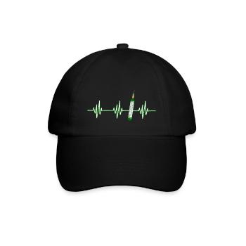 Heartbeat Pyro Cracker - Baseballkappe - Schwarz/Schwarz - Vorne
