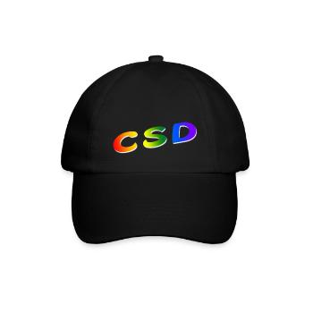 CSD - Baseballkappe - Schwarz/Schwarz - Vorne