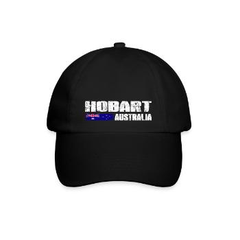 HOBART - Tasmania - AUSTRALIA - Baseballkappe - Schwarz/Schwarz - Vorne