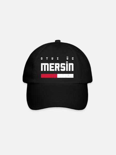 Mersin 33 Türkei Turkiye Geschenk Urlaub TR Türk - Baseballkappe - Schwarz/Schwarz