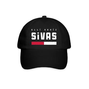 Sivas 58 - Baseballkappe - Schwarz/Schwarz - Vorne
