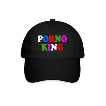 Porno king - Baseballkappe - Schwarz/Schwarz - Vorne