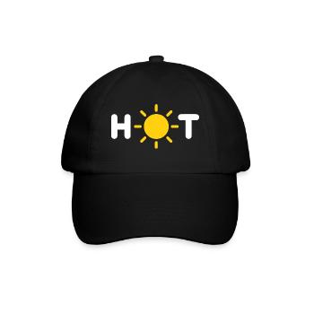 Hot - Baseballkappe - Schwarz/Schwarz - Vorne