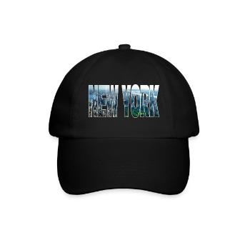New York - Baseballkappe - Schwarz/Schwarz - Vorne