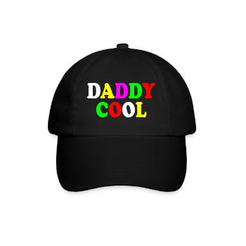 Daddy cool - Baseballkappe - Schwarz/Schwarz - Vorne