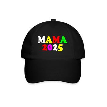 Mama 2025 - Baseballkappe - Schwarz/Schwarz - Vorne