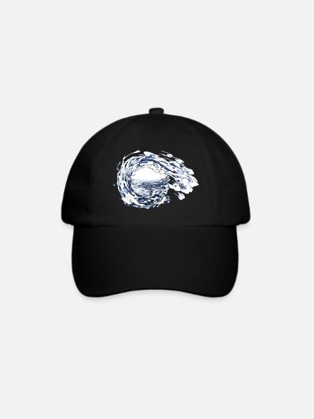 Wasser - Baseballkappe - Schwarz/Schwarz