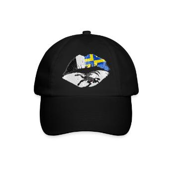 Kuss (Graubünden) - Baseballkappe - Schwarz/Schwarz - Vorne