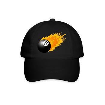 8 Ball - Baseballkappe - Schwarz/Schwarz - Vorne