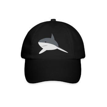 shark - Baseballkappe - Schwarz/Schwarz - Vorne