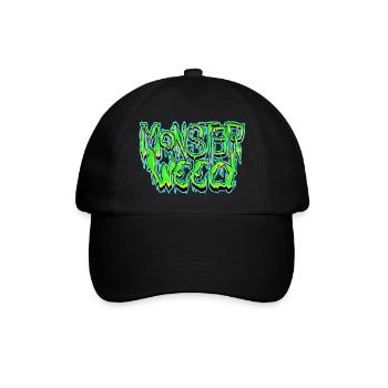 Monster Unkraut - Baseballkappe - Schwarz/Schwarz - Vorne
